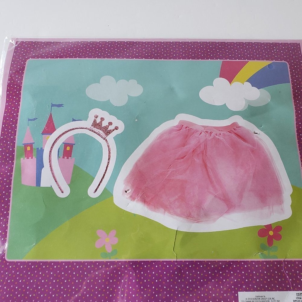 NWT - Costume Set Princess Pink Tutu and Crown Headband